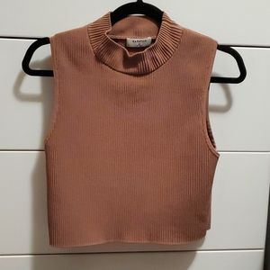 Babaton Cropped Top sculpt knit